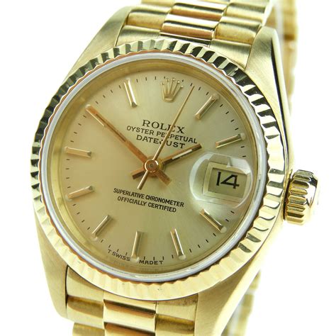 18ct gold rolex oyster perpetual datejust|Rolex 18k gold watch price.